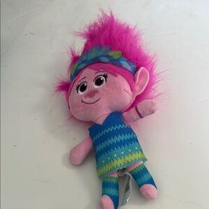 DreamWorks Princess Poppy  Pink and Blue Trolls Plush Stuffed‎ Animal